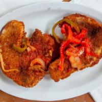 Fried Tilapia · Two pieces. Meat only, add a side of your choice.