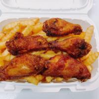  Chicken Wings French Fries · 