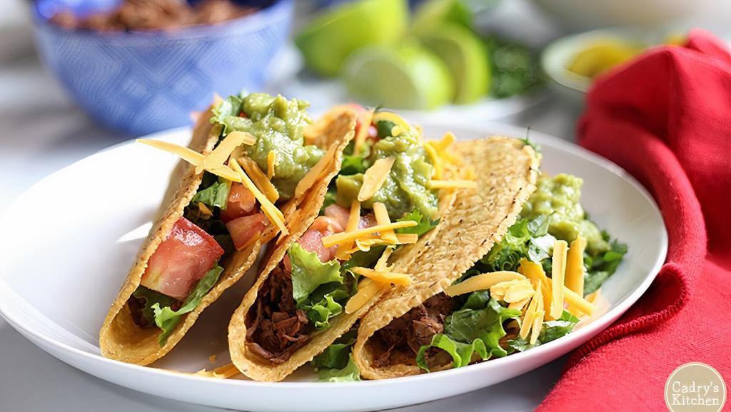 Tacos  · Choice of protein, onions with cilantro and salsa.