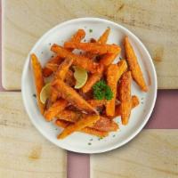 Sweet Potato Fries  · (Vegetarian) Thick-cut sweet potato wedges fried until golden brown