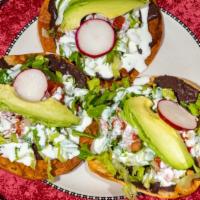 Sopes · Three pieces.