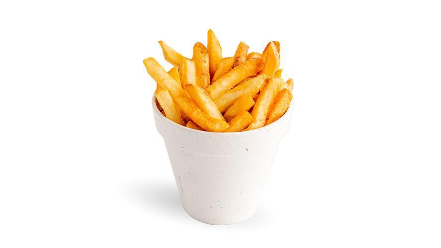 Side French Fries (Gf,V) · cut from potatoes from Maine (220 cal)