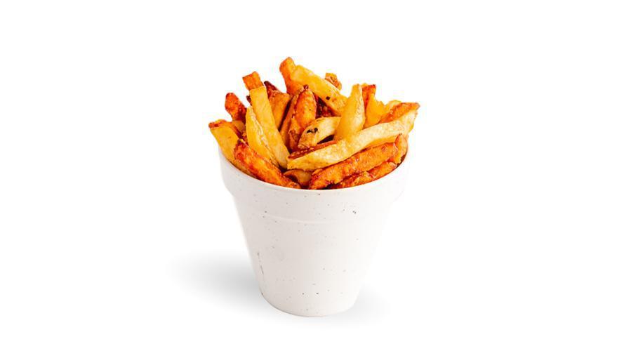 Side French Fries & Organic Sweet Fries (Gf,V) · a mix of Maine potatoes & sweet potatoes (280 cal)