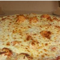 Cheese Pizza · Fresh tomato sauce and mozzarella cheese.