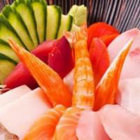 Chirashi · Variety of raw fish over rice.
