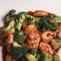 Jumbo Shrimp W/ Broccoli · 
