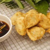 Juicy Pork Dumplings 猪肉韭菜饺 · 6 pieces. Juicy pork dumplings with soy-ginger dip.