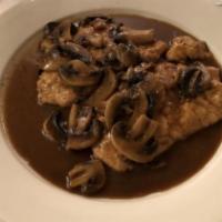 Veal Marsala · Thin Slices of Veal Sautéed in Marsala Wine and Mushrooms.