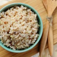 Large Rice Dish · Large side dish of white rice.