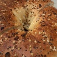 Bagel With Cream Cheese · Choice of fresh baked bagel with low fat cream cheese