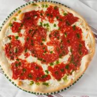 Margherita Personal · Fresh mozzarella, San Marzano tomato sauce, basil and EVOO