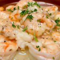 Shrimp Sauteed In Garlic And White Wine · Shrimp sautéed in garlic. white wine.