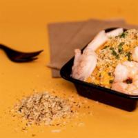 Truffle Shrimp Mac & Cheese · Macaroni prepared with a housemade cheese sauce, bread crumbs, white truffle, and plump shri...
