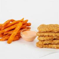 Nugget & Fries · Crispy, golden, hand-battered chick'n nuggets