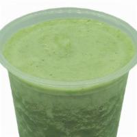 But First Green · Tart organic fruit and organic veggie smoothie with kale, celery, organic pineapple, and org...