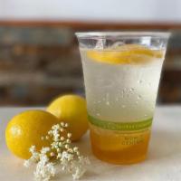Organic Sparkling Lemonade · Housemade organic lemon syrup made with local honey, Japanese 