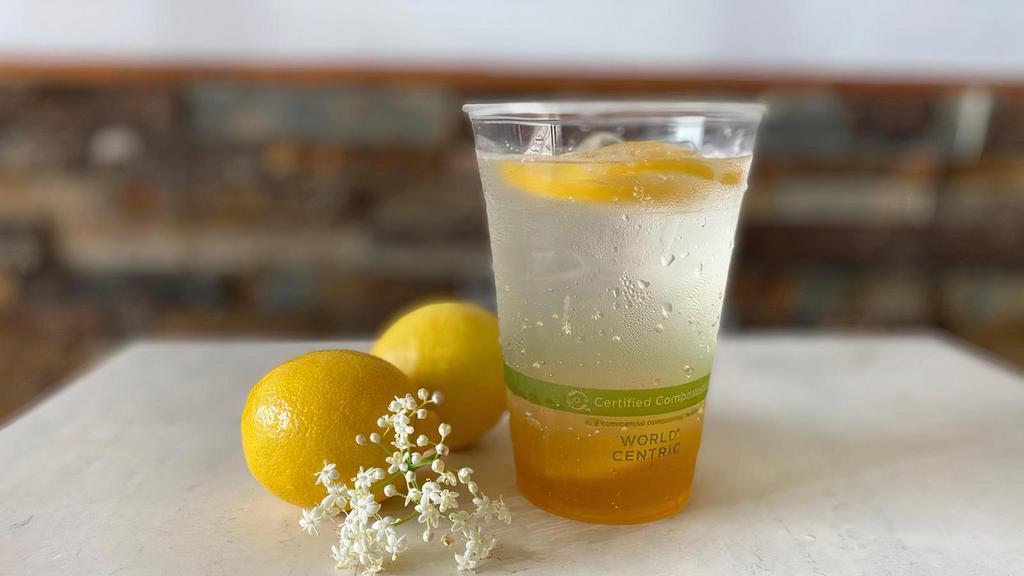 Organic Sparkling Lemonade · Housemade organic lemon syrup made with local honey, Japanese 