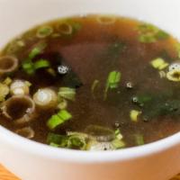 Small Soup · Shoyu, shiso, or miso.