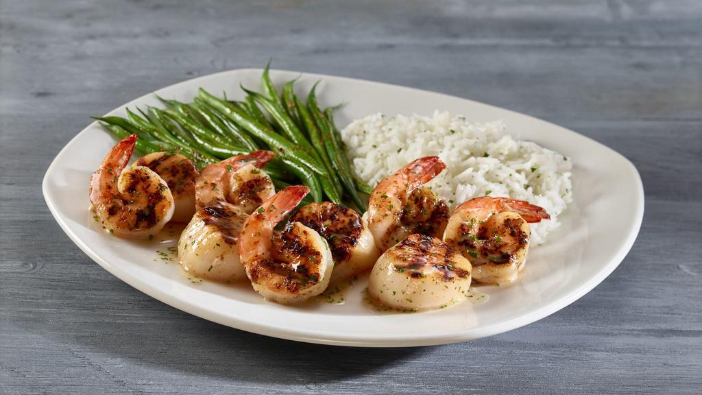Scallops & Shrimp Skewer via Bonefish Grill