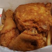 Mix Chicken Combo (3 Pieces) · 3 pieces mix chicken combo.fries free can soda