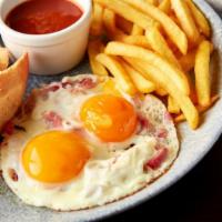 2 Egg Platters · Your choice of toast and egg preparation, served with home fries.
