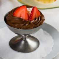 Mousse Au Chocolat · Classic French chocolate mousse, Chantilly.