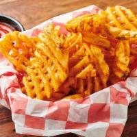 Waffle Fries · Criss Cross Cut Potatoes with Secret Seasonings