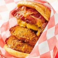 Double Bbq Bacon Quarter Pounder With Cheese · 2 Custom Blended Pat Lafrieda Beef Patty on a Buttered Martin's Potato Roll with Bacon, 2 Sl...