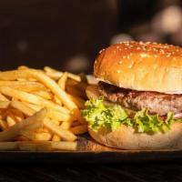 Andy'S Special Burger · With mozzarella cheese, bacon, and avocado. Served with lettuce, tomatoes, and French fries.