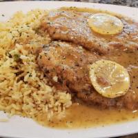 Stuffed Filet Of Sole · With seafood stuffing