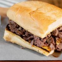 Lil'Hoagie · Choice of a slow-smoked meat on a cut westerner roll