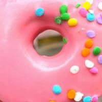 Pink Frosted Donut · 