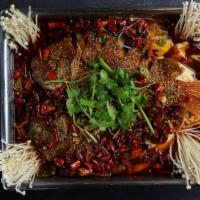 Hot & Spicy Grilled Fish · Spicy. Grilled whole fish with bone with spicy sauce.