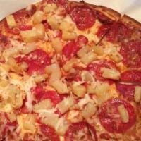 Gluten Free Pizza · Thin crust pizza lightly cheesed and flavored with marinara sauce and spices.