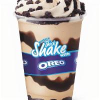 Cookies & Cream Shake · Vanilla Ice Cream, Crushed Oreos & Chocolate Syrup.