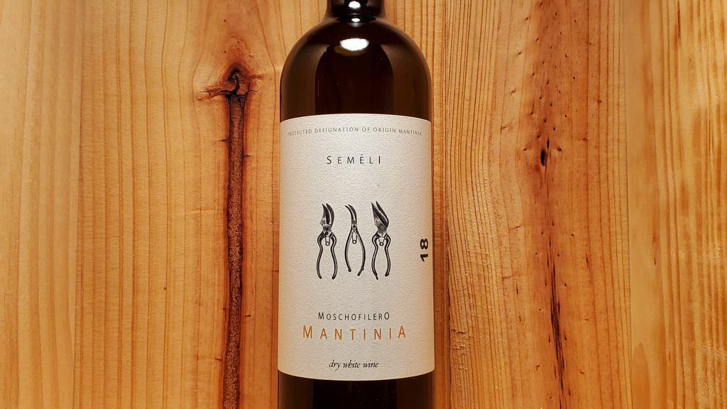 Semeli - Mantinia, Greece - Moschofilero | 750Ml · Light yellow-green color with grey hues. The wine reveals elegant aromas reminiscent of roses, lemon, and white flowers. Medium to full-bodied, refreshing taste, balanced palate with crispy and long aftertaste due to its pleasant acidity.