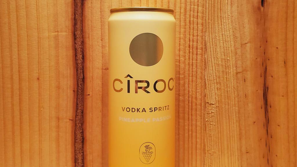 Ciroc Pineapple Passion Spritz Can 355Ml · Pineapple Passion blends the taste of pineapple and tropical flavors with an orange zest finish.