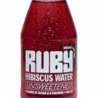 Ruby Hibiscus Water · Unsweetened hibiscus water