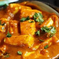 Paneer Makanwala · Vegetarian. Cubes of Indian cottage cheese cooked in tomato sauce with light cream.