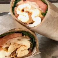 Turkey Blt Wrap · Turkey, bacon, lettuce and tomato with Russian dressing.