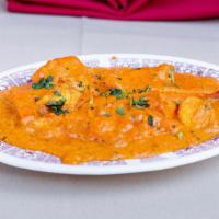 Chicken Tikka Masala Ala Carte · Chicken marinated in spices and roasted, served in special sauce. Served with pillaw rice, d...