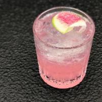 Prickly Pear Mezcal · Monte Alban Mezcal joven, prickly pear syrup, jalapenos (spicy)