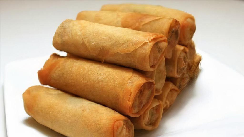 Vegetable Spring Roll · Four pieces.