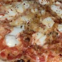 Americana Pizza · Spicy. Mozzarella, tomato sauce, Grana, oregano, garlic and red pepper flakes.