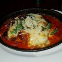 Short Rib Lasagna · Short rib ragu, bechamel, mozzarella and Grana.