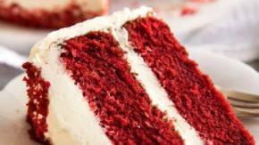 Red Velvet Cake · Sweet baked batter.