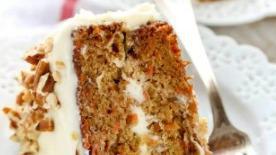 Carrot Cheese Cake · Cake that contains carrots mixed into the batter.