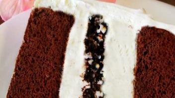Vanilla Ice Chocolate Cake · Sweet baked batter.