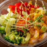 Build Your Own Poke Bowl (Regular) · Served with your choice of base, protein, sauce, and toppings. White or organic brown rice w...