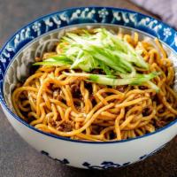 Noodles With Soybean Paste 炸酱面 · Contain pork belly.